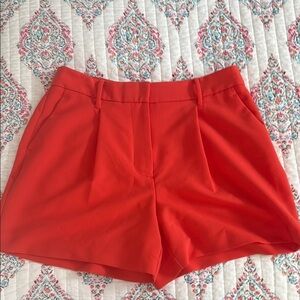 Nine West Orange High Waist Tailored Shorts